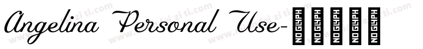 Angelina Personal Use字体转换